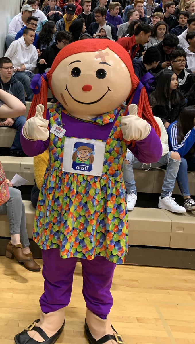 TuHS_Wolves's tweet image. Mr./Ms. T assembly- for a good cause - donating to Doernbecher Children’s  Hospital