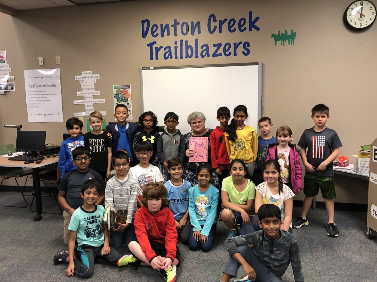 MsLShepherd's tweet image. We are so lucky we were able to have @dcelibrary as our librarian! We appreciate all you do for us!!!! #LibrarianAppreciationWeek @DCEtrailblazers #CISDCoverStory