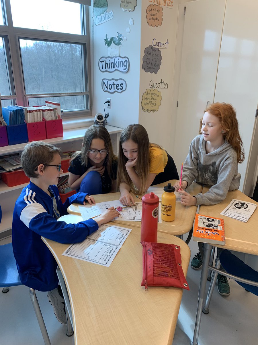 storer_megan's tweet photo. Fun reviewing for the big test! Fourth grade students work together to “escape the classroom” #EmojiEscapeTheClassroom #MakingReadingFun #PSSAPrep https://t.co/SlcTIr98sV