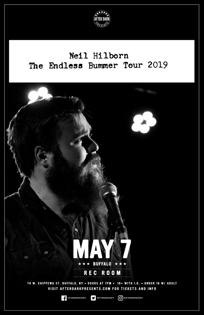 Retweet to enter to win two tickets - Don’t miss <a href="/Neilicorn/">Neil Hilborn</a> in Buffalo on May 7th. More info at aftr.dk/2SXWIl9