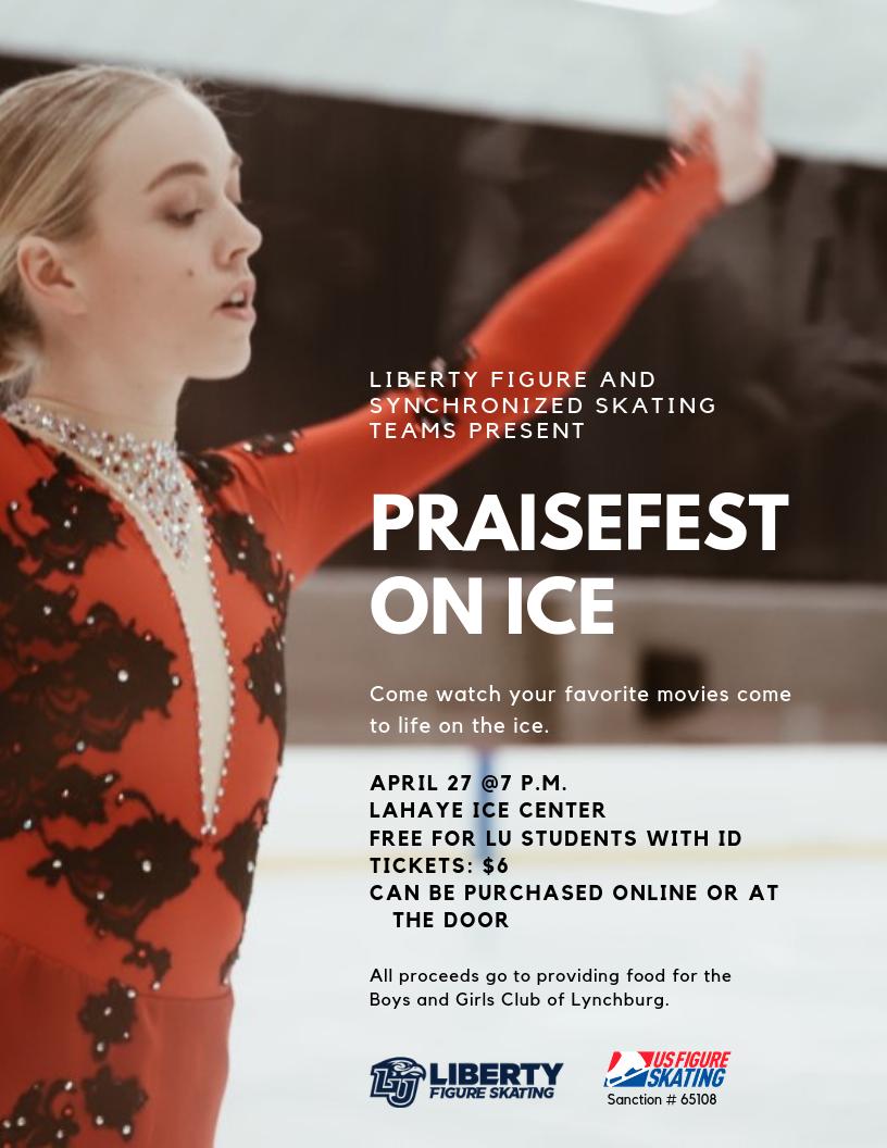 Come join us April 27th @ 7pm for Praisefest! 🔥⛸️