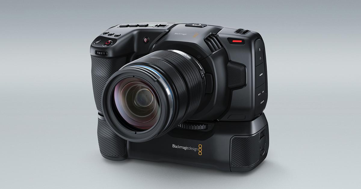 Blackmagic_News's tweet image. New Blackmagic Pocket Camera Battery Grip! Battery extender and hand grip for Blackmagic Pocket Cinema Camera 4K that holds two high capacity L-Series batteries so you can power external flash disks and even shoot for over 2 hours on a single charge! blackmagicdesign.com/products/black…