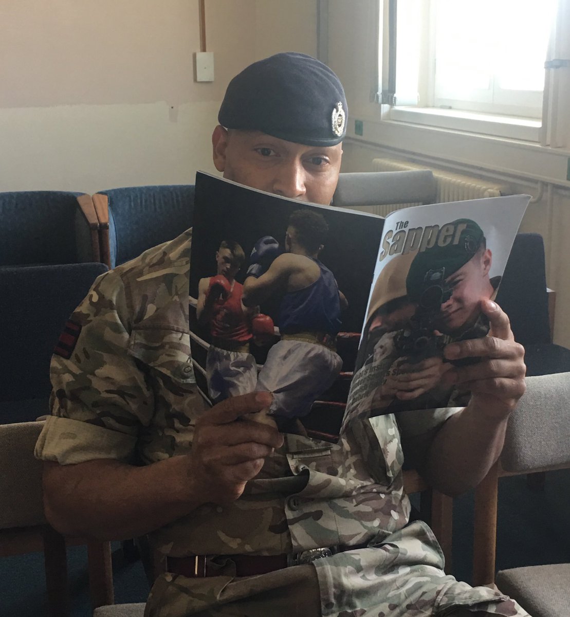 CorpsColRE's tweet photo. Good to catch with all ranks in @Sqn77 today, all very positive about the next journey @28EngrRegt @12_FS_Engr. And the latest edition of #TheSapper has made it to the Squadron ππ. An informative @Proud_Sappers read; One Family. https://t.co/cFyVIQKa7r