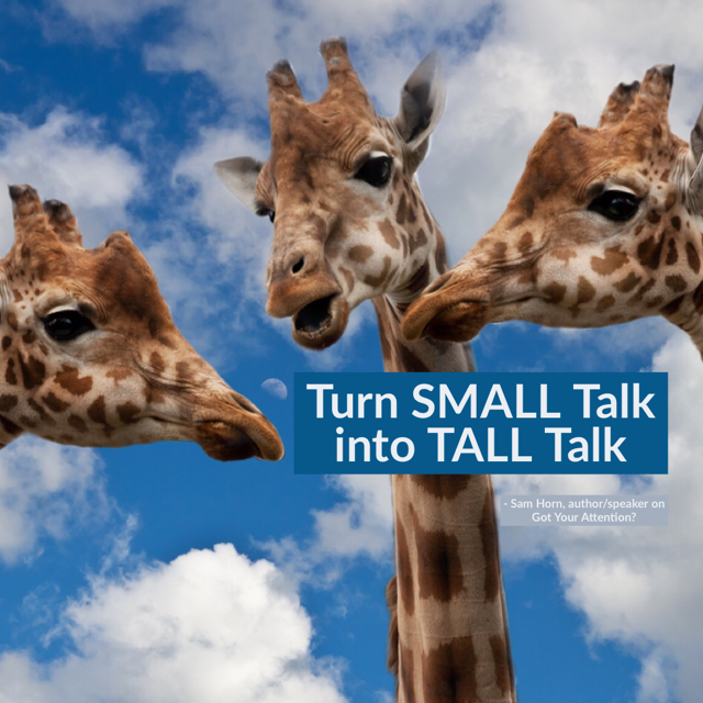 SamHornIntrigue's tweet image. Do you know someone who dreads networking or meeting people at conferences ? You might want to share this article on how to replace SMALL TALK (meaningless chit-chat) with TALL TALK (mutually-meaningful conversations .) linkedin.com/pulse/intrigue…