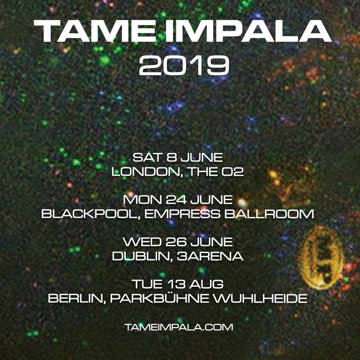 London &amp; Blackpool - gigst.rs/TI
Dublin - bit.ly/2UmyJNg
Berlin - bit.ly/2UHtPd4

On sale 9am (UK time), Friday April 12.