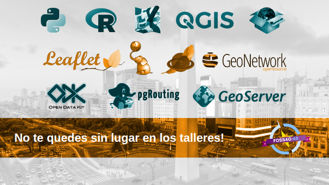 geoinquietosarg's tweet photo. ¡QUEDAN POCAS ENTRADAS PARA LA #FOSS4GAR! 

Te invitamos a inscribirte a los talleres de 4 hs. de los días Martes 9 y Miércoles 10 de Abril, dictados por expert@s de diferentes provincias del país e invitad@s

https://t.co/VizXjVNOc8 https://t.co/4nFctbOto4