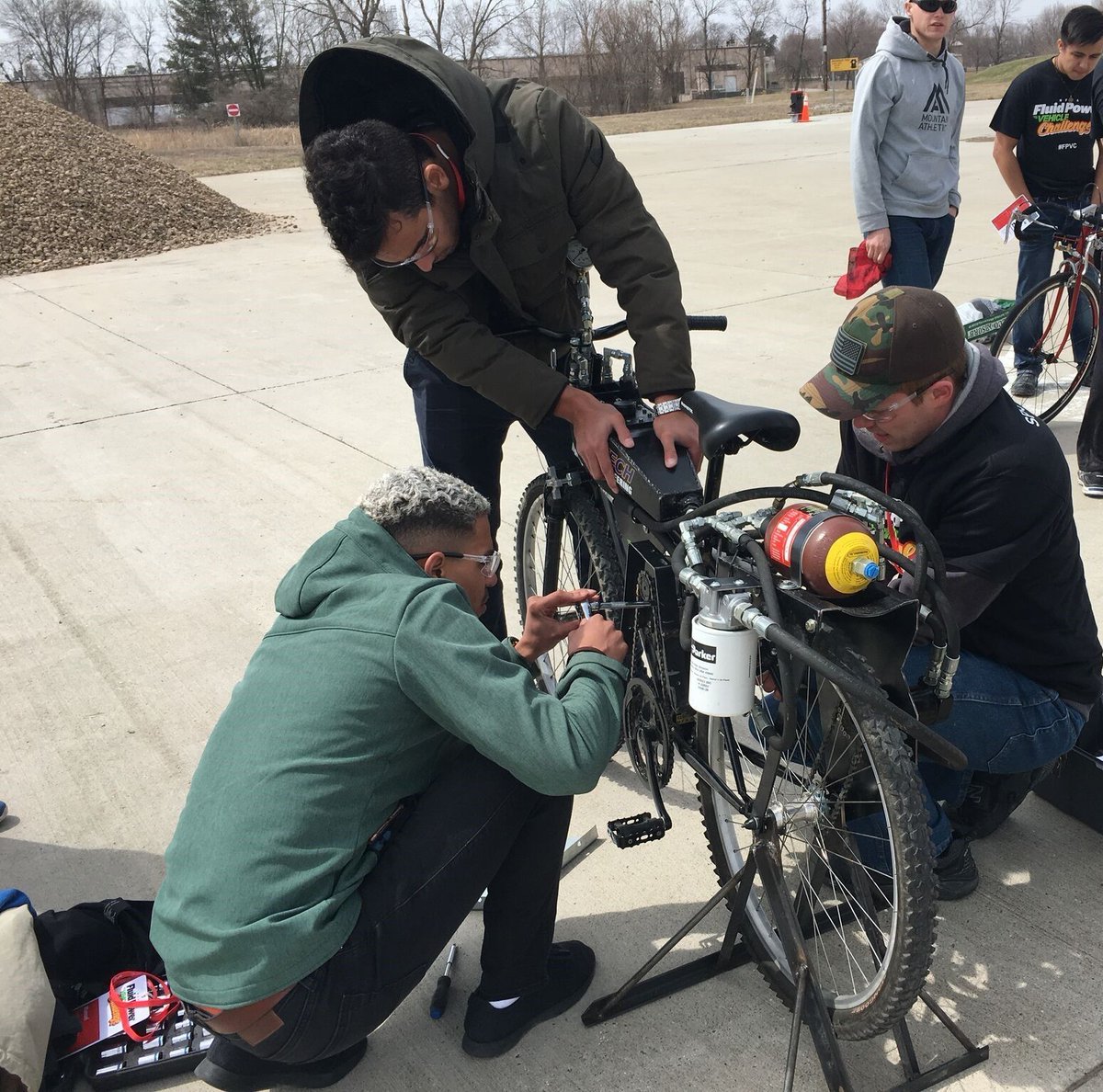 TheNFPA's tweet photo. It's happening this week! @BimbaMfg &amp; @imiprecision welcome nearly 100 students &amp; university faculty to Denver for the #FluidPowerVehicleChallenge https://t.co/qpY7crcdrg #FPVC #STEM #education #fluidpower https://t.co/mqoV62tWDK