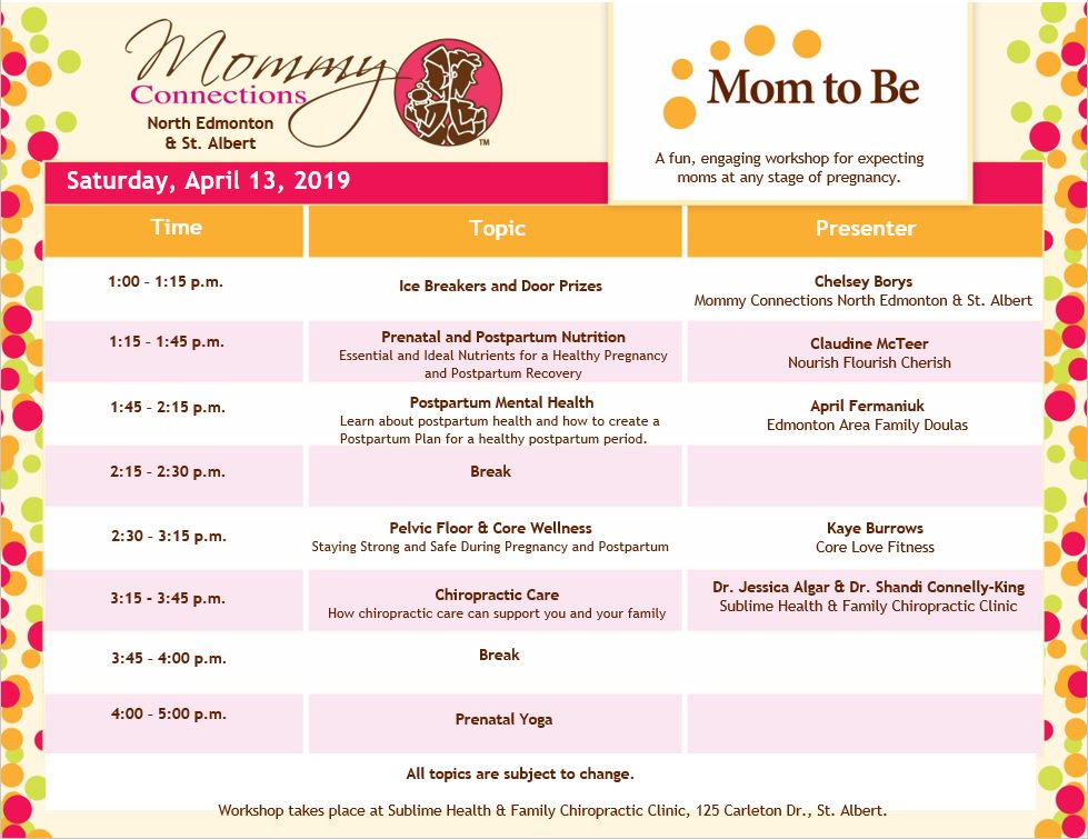 MommyConnectNth's tweet image. We can&apos;t wait for our Mom to Be Workshop this weekend in St. Albert! #yeg #stalbert #yegpreg