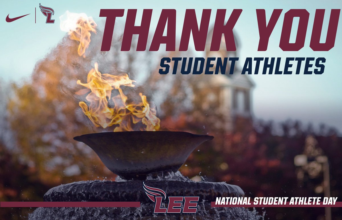 LeeUFlames's tweet photo. Today we thank all 293 @LeeU student-athletes. We are very proud of the hard work they put in not only on the field, but also in the classroom. We thank all of you for representing Lee University so well on and off campus and show the world what it means to be a Flame! #FiredUp https://t.co/kYNr14rmeS