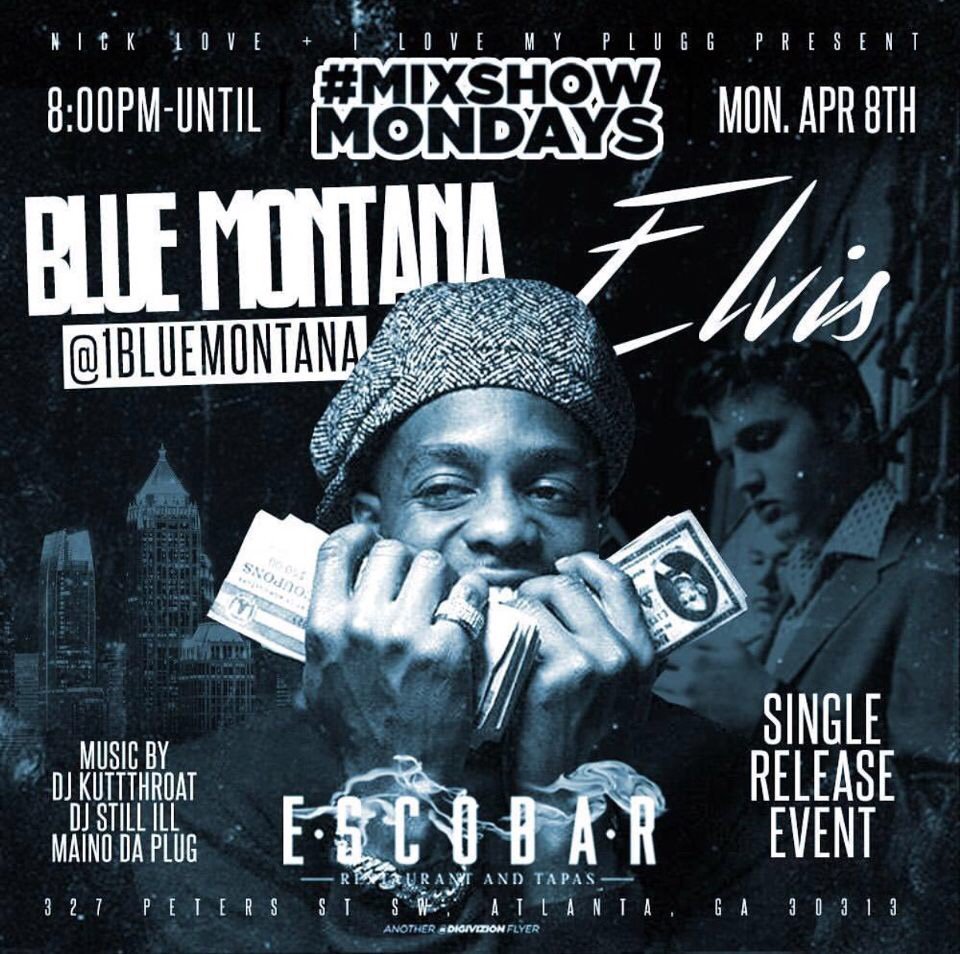 djKuttThroat's tweet photo. Pull up to #ESCOBAR! Blue Montana's single release, Y2's album release, Tyla Yaweh's EP listening party & Jay Dot Rain's mixtape release! #iLoveMyPlug #PLUGdjs #DJKuttThroat https://t.co/T2PRgZFCr1