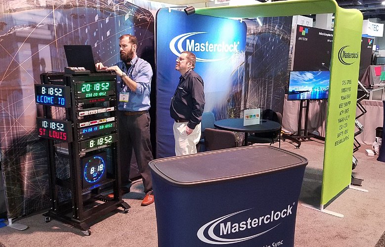 masterclock's tweet image. Come by Booth SL6518 @NABShow and ask the @masterclock team what time it is 😄
