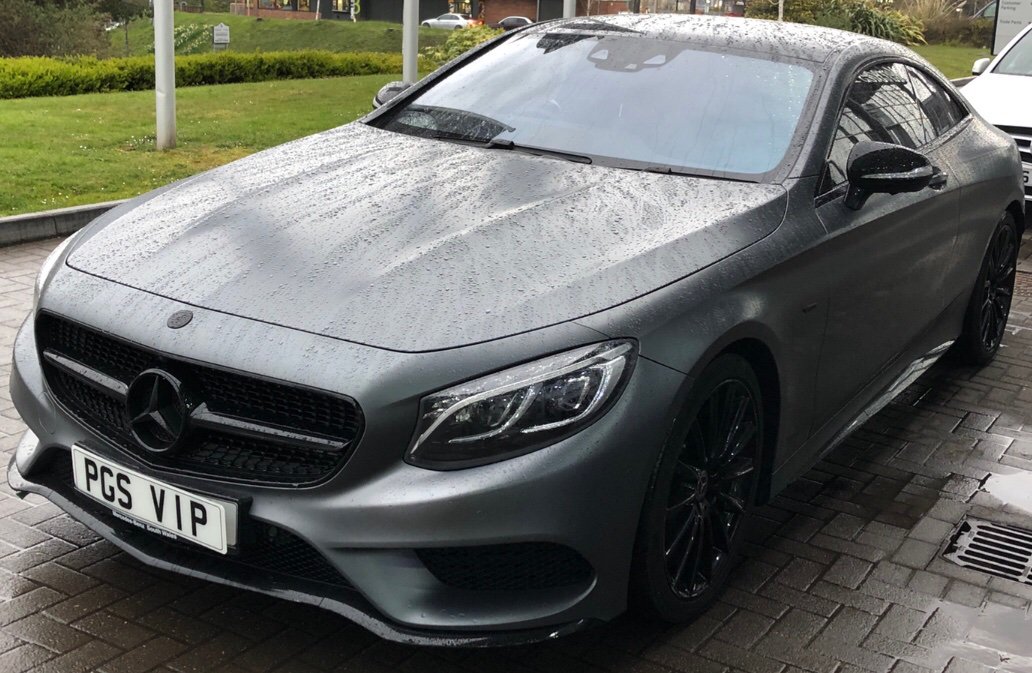 Premier_G_VIP's tweet image. FOR SALE

USED

MERCEDES S500 Night Edition Coupe

1 YEAR OLD 

Registered 07/03/2018
Mileage 8000 miles 

List price over £110,000
Designo grey magno ( factory finish ) 
All chrome removed &amp;amp; replaced with matt black finish 
Full Massage function front seats 
Panoramic roof
Etc