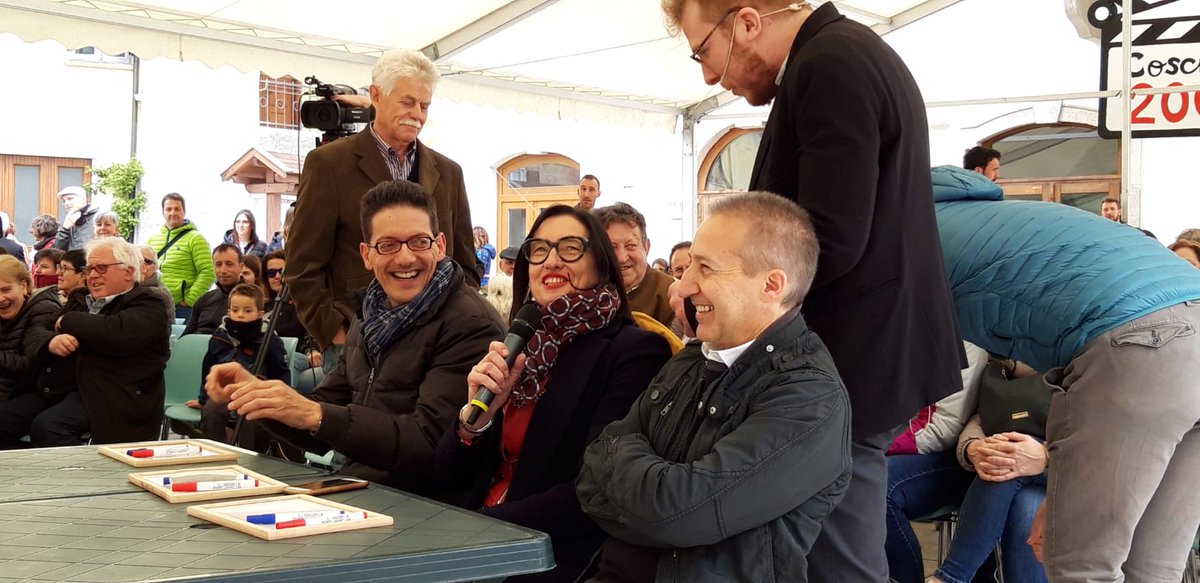 lorenzobarzani's tweet photo. Ne siamo usciti vivi e vittoriosi! Grazie a Mirella Paris e a Davide Zambelli! A @ferrarilbt che ci ha fatti incontrare! Alla giuria, alla Pro Loco e a tutta la 'Passeggiata Gastronomica' a Revò! E a quanti hanno assistito alla sfida culinaria più folle di sempre! https://t.co/77lK0xOfIL