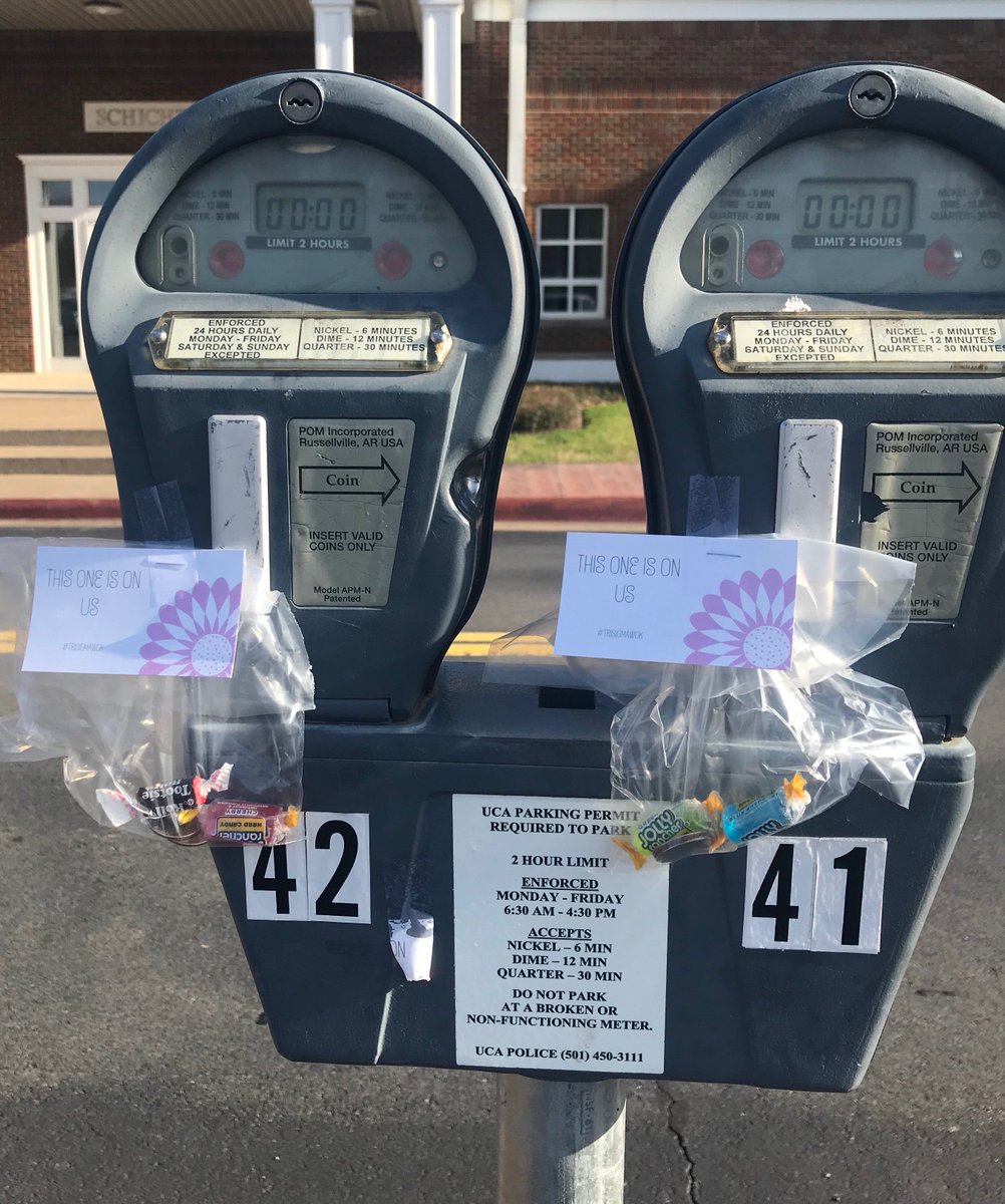 Shout out to <a href="/ucatrisigma/">UCA ╳ Tri Sigma</a> for providing free parking and candy across campus during the #trisigmaWOK