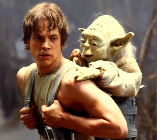 carlginge's tweet photo. @HamillHimself Hey mark I’ve always imagined somebody kneeling down with an arm up your back controlling yoda in this scene....is that how it was filmed???
Massive fan BTW😎 https://t.co/pgE1VvB8vf