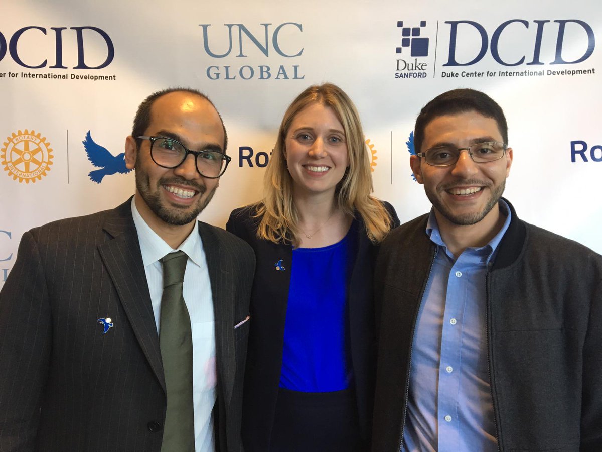 UNC Global Studies (@unc_globalcurr) on Twitter photo Congrats to our three second year Global Studies MA <a href="/Rotary/">Rotary International</a> Peace Fellows (from L to R: Sajjad Hussain, <a href="/ShannonL__/">Shannon Longhurst</a> , & <a href="/MohEid1/">Moh Eid</a>) who presented at the 16th annual <a href="/DukeUNCRotary/">Duke-UNC Rotary Peace Center</a> Spring Conference #ActionForPeace on Saturday, April 6th. Thanks for sharing your research & insight! Congrats to our three second year Global Studies MA <a href="/Rotary/">Rotary International</a> Peace Fellows (from L to R: Sajjad Hussain, <a href="/ShannonL__/">Shannon Longhurst</a> , & <a href="/MohEid1/">Moh Eid</a>) who presented at the 16th annual <a href="/DukeUNCRotary/">Duke-UNC Rotary Peace Center</a> Spring Conference #ActionForPeace on Saturday, April 6th. Thanks for sharing your research & insight!