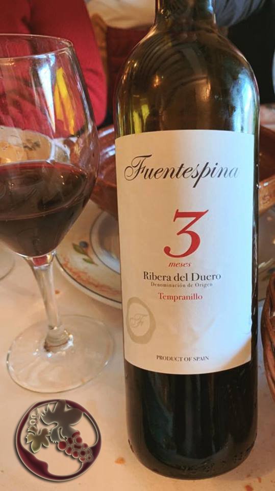 Estamos en Segovia y degustamos Fuentespina 3 Meses 2018, es un vino 🍷 tinto con DO Ribera del Duero de bodegas Avelino Vegas con una selección de uva 🍇 tempranillo de la añada 2018, muy bueno lo recomiendo para acompañar con cochinillo, Feliz día a todos mis amigos 👫
#vinos