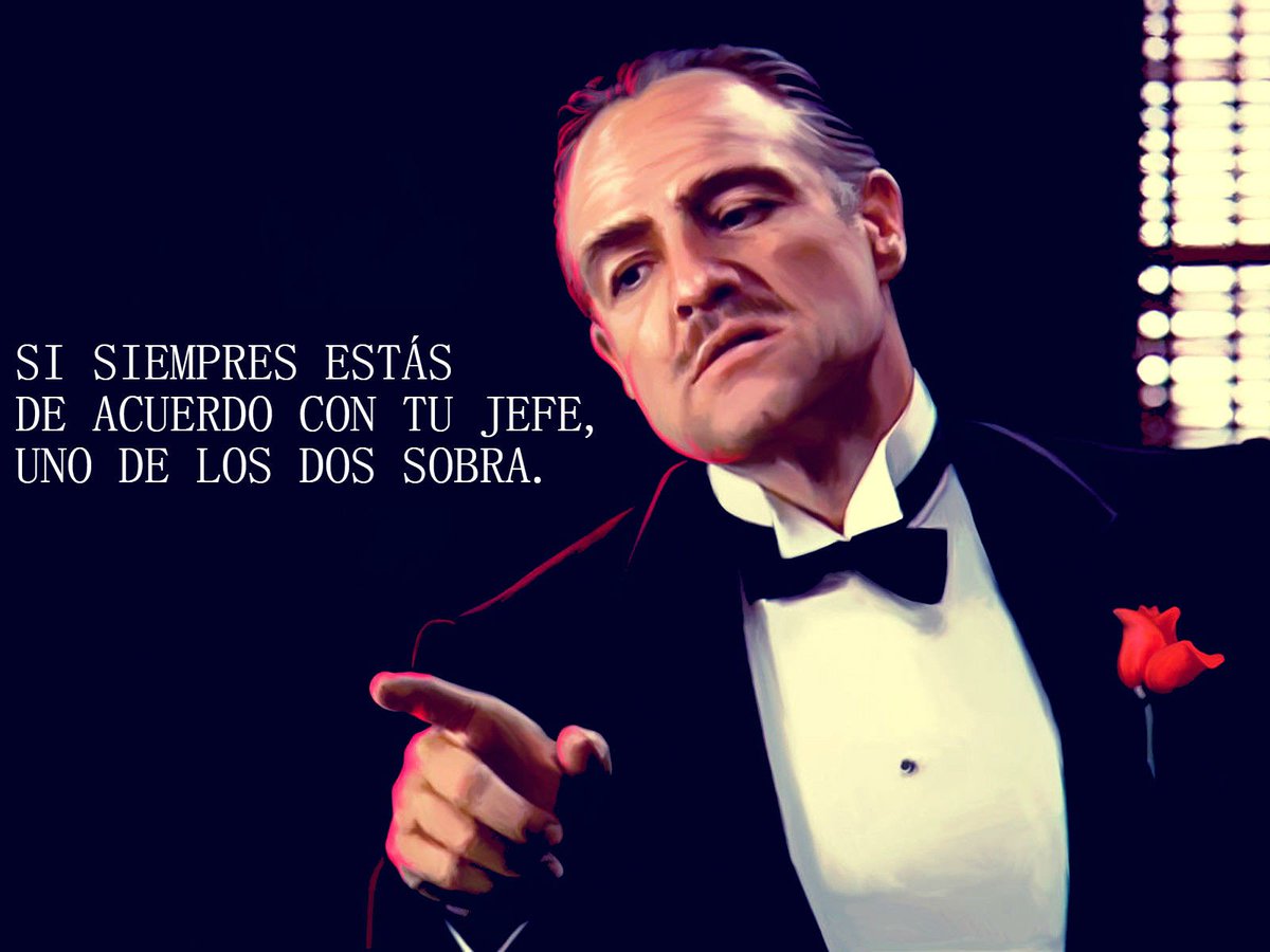 DalephCom's tweet image. Te contratan para que aportes soluciones no para alabar el trabajo del jefe #empresa #ElPadrino