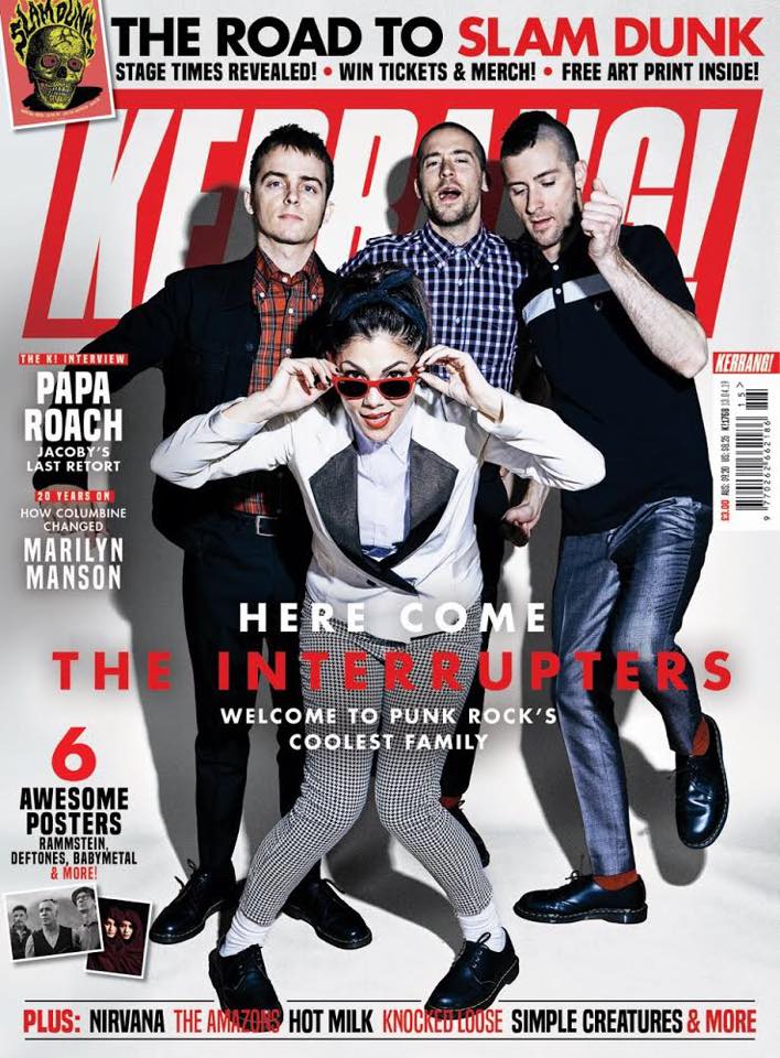 Interruptweets's tweet photo. 😆 yassssss!!! We are SO STOKED to be on the cover of @KerrangMagazine !!!! Issue out on newsstands this Wednesday!!! THANK YOU KERRANG!! ❤️❤️❤️ 
https://t.co/flpEdDQ2v8
#thisisimyfamily #theinterrupters https://t.co/feRJdyHFVd