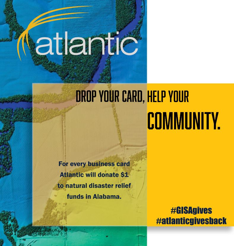 AtlanticGrp's tweet photo. Be sure to stop by our booth at the #GISAconference in Gulf Shores this week! #GISAgives #atlanticgivesback #GIS @kimdenney https://t.co/9cLTPqQEK8