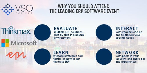 Jump start your #ERP selection project, <a href="/VSO/">VSO</a>, April23-25 Orlando/FL Worth #VSOERP bit.ly/2CKJdLD