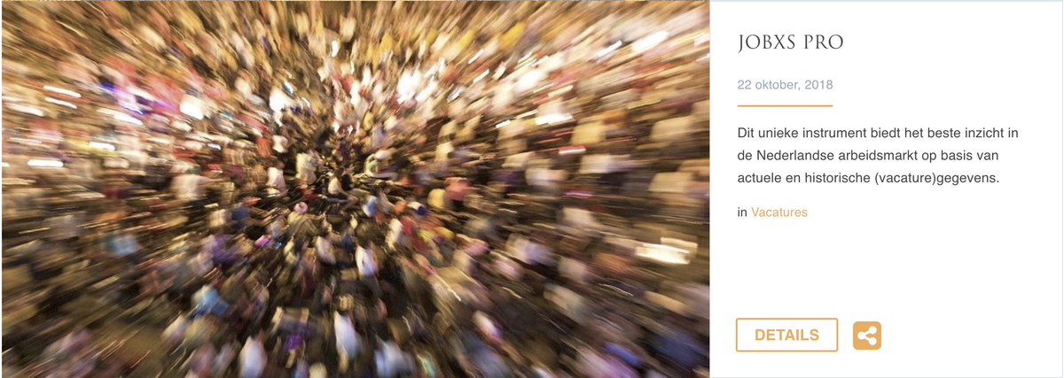 Arbeidsmarktadvies o.b.v. actuele en historische vacaturedata! Binnen 1 minuut automatisch een rapport op maat. Ideaal voor o.a. loopbaancoaches en jobhunters. Meer weten?! jobxs.nl/jobxs-pro/