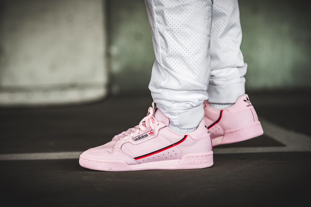 adidas continental clear pink