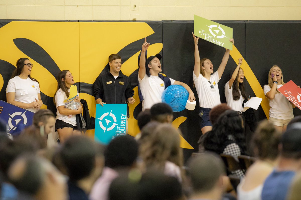 PfeifferUniv's tweet photo. It might be Monday, but this is how we feel about Accepted Student Day being THIS Saturday! 🗓 Have you registered yet? If not, check out the #linkinbio and get signed up for the biggest event in the Village! ✔️ #pfeifferishome #ASD2019 https://t.co/He2kUSqBNN