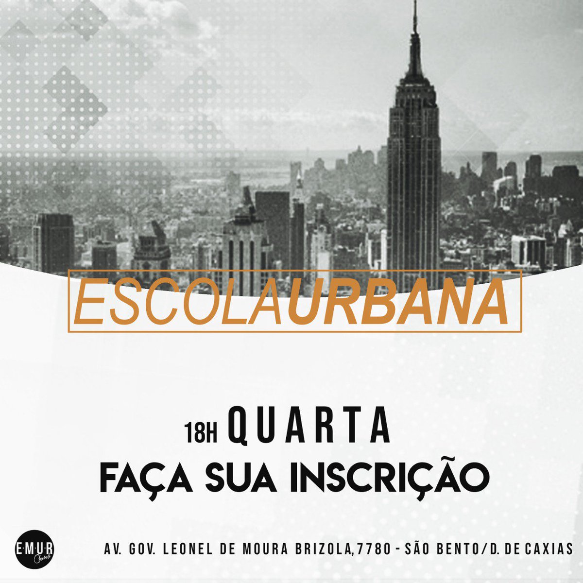 Emur_Church's tweet photo. Na próxima quarta-feira dia 10 de Abril iniciará nossa ESCOLA URBANA!
Não perca a oportunidade de aprender mais sobre Jesus e o ministério Evangelístico.
Faça sua inscrição, ainda dá tempo!
Vem!!!
#emurchurch #escolaurbana #ministerioevangelistico https://t.co/5ATLEtOOFl