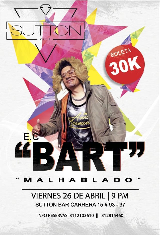 marialepr95's tweet photo. Hace aprox 10 años vi por primera vez a este loco @BARTCOMEDY_ en @NASAOFC , luego lo vi ya en pantalla en @COMEDIANTESDLN y de ahí pase a verlo en nada más ni nada menos que en @ComedyCentralLA Y el próximo 26 lo veremos en tarima desde #SuttonClub! Así que ahí nos vemos! https://t.co/FE3DAaKEHF