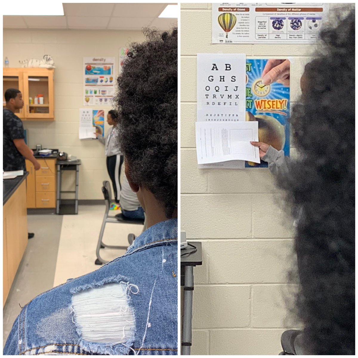 MrSimpson_23's tweet photo. Measuring visual acuity in A&amp;P! #vision #bengalscience https://t.co/cqEti17H1U