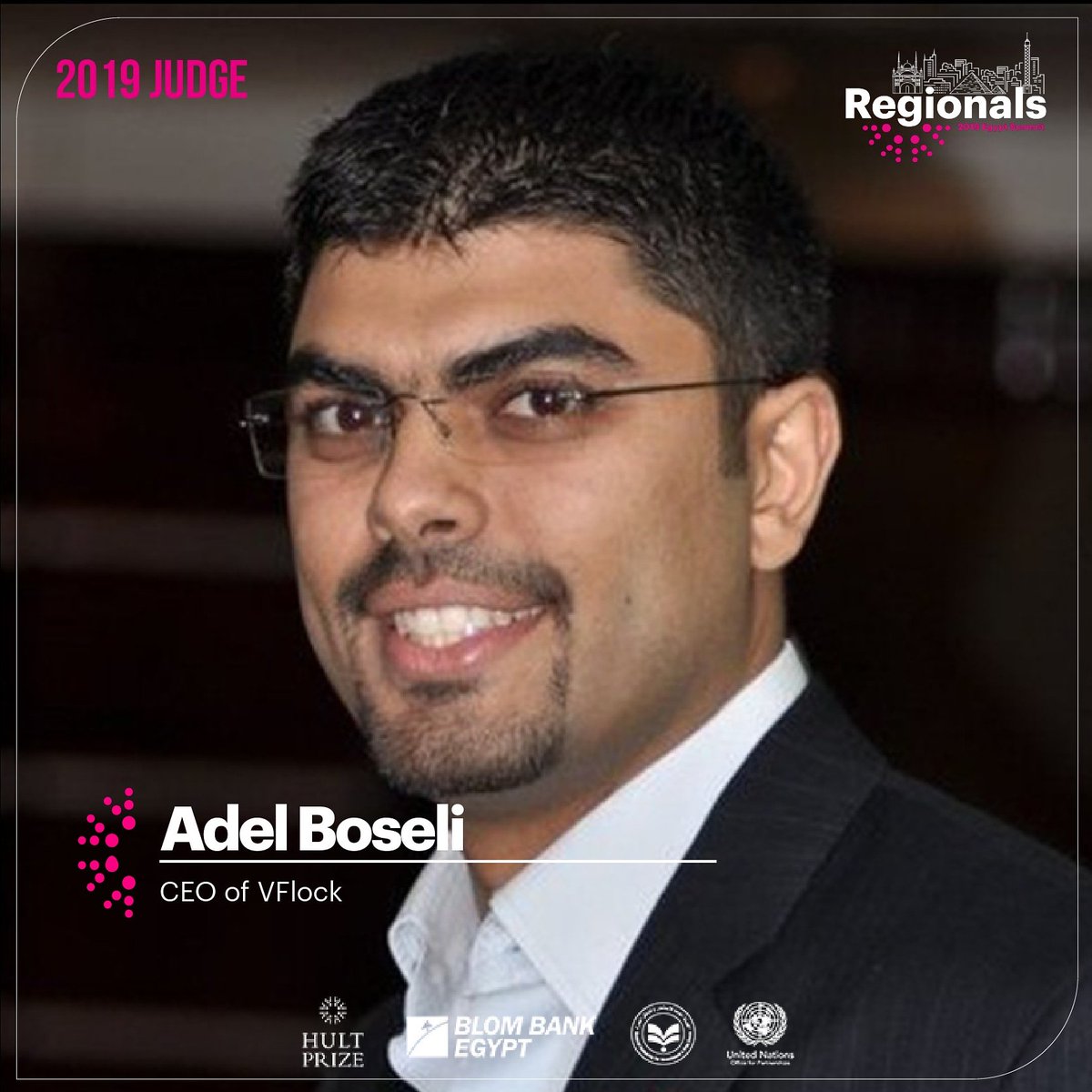 EgyHult's tweet photo. We are honored to have entrepreneurship expert ✨Adel Boseli✨ the CEO of VFlock, as one of our esteemed judges for the 2019 Regional Summit Egypt, where more than 400 youth will be pitching!
#HP19 #ForUsByUs #HultPrize #RegionalsEG
@blombankegypt https://t.co/AlBoyFLUap