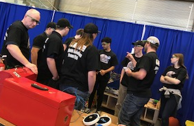 RegPublicSchool's tweet image. Congratulations @ThomTrojans Robotics Team - the 1st ever #sask team to earn a place in the FRC World Championship in Houston on April 17. 
The event is only a week away and the team urgently needs your support!  Please visit:  GoFundMe page is: bit.ly/thomroboticswo…
