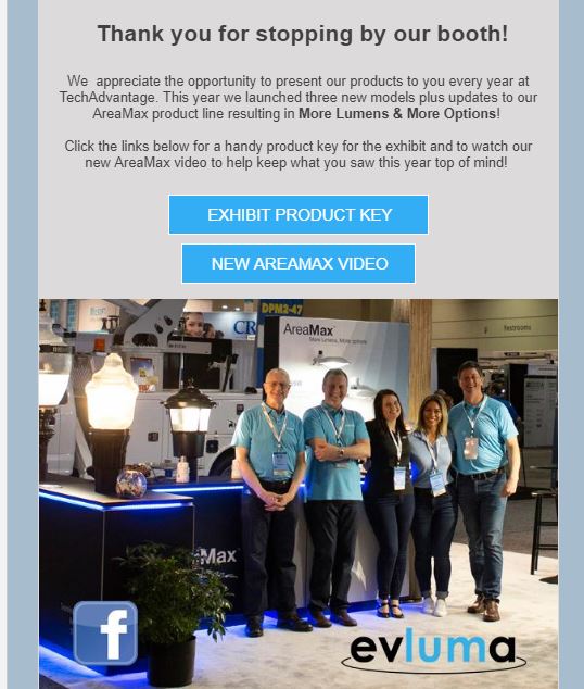 Evluma1's tweet image. Did you visit our booth @NRECANews #TechAdvantage2019 ? Our formal #thankyou email went out today complete with a handy product key for the booth, a link to our new AreaMax video and more! conta.cc/2UpbJgH
