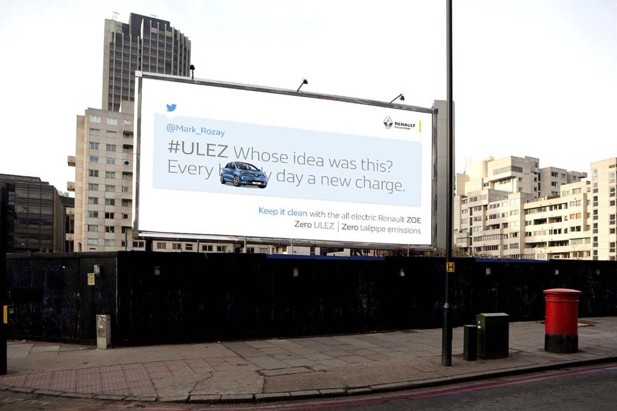 Campaign (@campaignmag) on Twitter photo Renault has launched a campaign which features tweets from motorists who have become foul-mouthed with rage over London’s new Ultra Low Emission Zone: buff.ly/2VyhcOI via <a href="/PublicisLondon/">Publicis London</a> Renault has launched a campaign which features tweets from motorists who have become foul-mouthed with rage over London’s new Ultra Low Emission Zone: buff.ly/2VyhcOI via <a href="/PublicisLondon/">Publicis London</a>