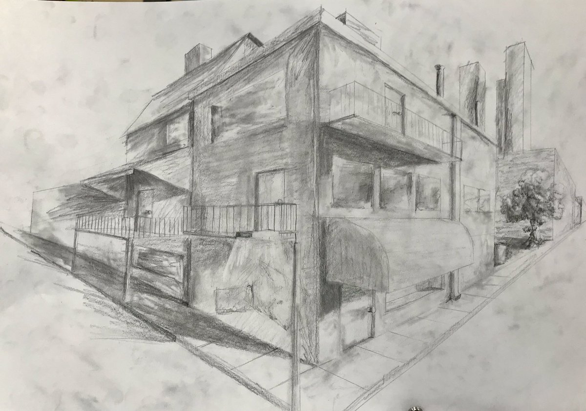 Here are a few superstar examples from the seventh grade perspective drawing unit!