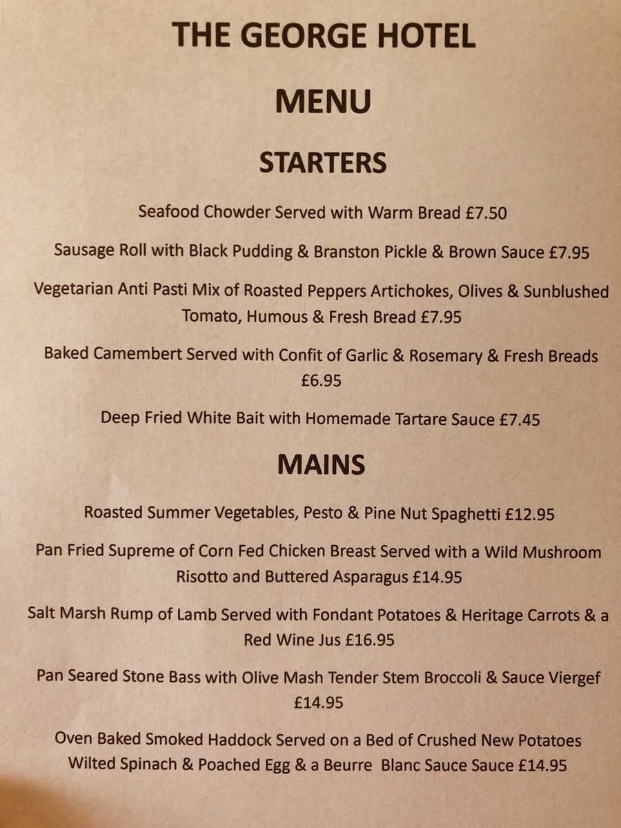 The George at Cley (@thegeorgeatcley) on Twitter photo 