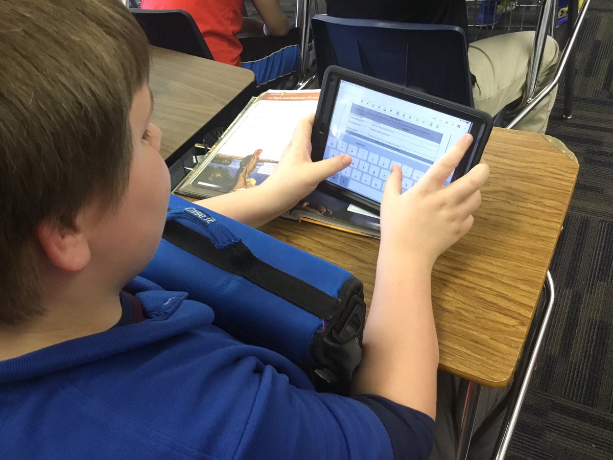 Davis6thMs's tweet photo. Loving the “knowledge organizer” @P_Tyler_Stevens showed me! Ss are storing vocabulary, maps, and journal entries on one google doc. Ss are able to have a easy reference throughout the unit &amp; a log of their work. 
Would have been a logistical hassle before the iPads @dpvils 🥰 https://t.co/URmDplAlGi