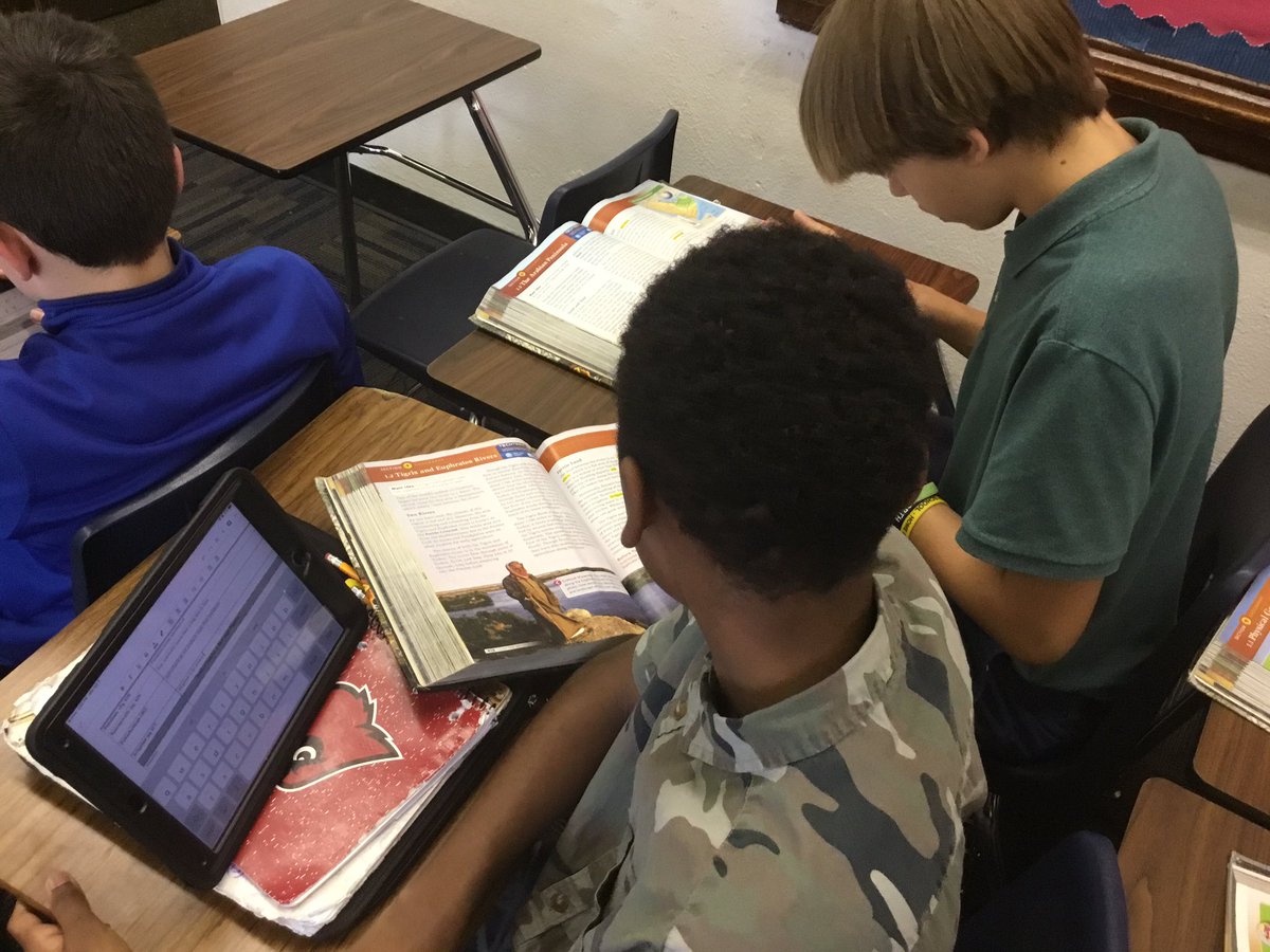Davis6thMs's tweet photo. Loving the “knowledge organizer” @P_Tyler_Stevens showed me! Ss are storing vocabulary, maps, and journal entries on one google doc. Ss are able to have a easy reference throughout the unit &amp; a log of their work. 
Would have been a logistical hassle before the iPads @dpvils 🥰 https://t.co/URmDplAlGi