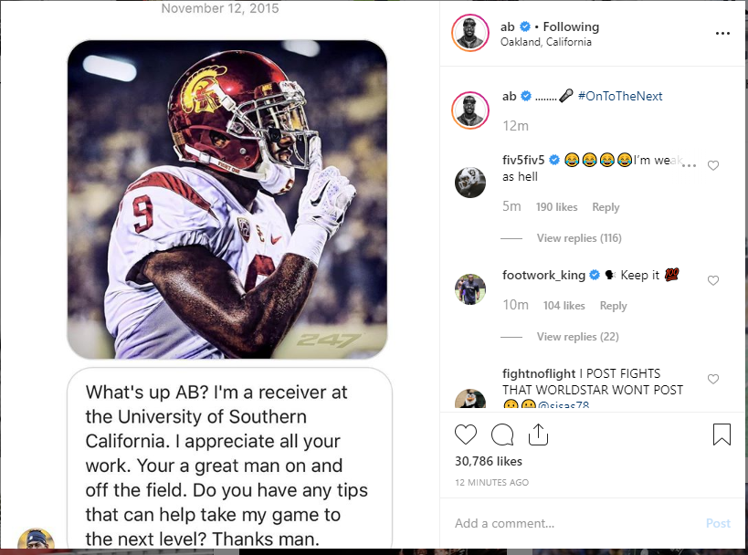 Image result for juju dm to antonio brown