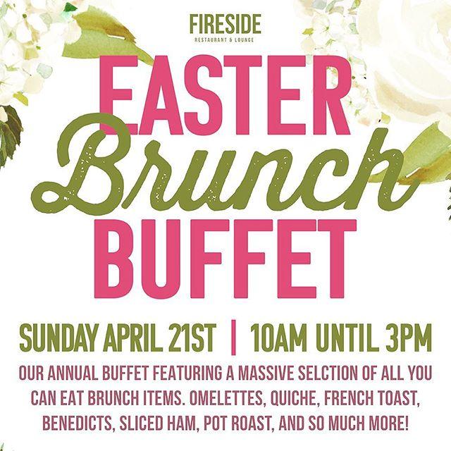 firesidechicago's tweet photo. Brunch season is here! We still have reservations available for our annual easter brunch buffet. Call us to grab a seat! Dinner menu starts at 4pm 🐇
.
.
.
.
.
#firesidechicago #chicagoepic #chicagofoodauthority #chicagofoodies
#eatinggoodchicago #eat… https://t.co/WWPDnADae3 https://t.co/mmCcfTYpod