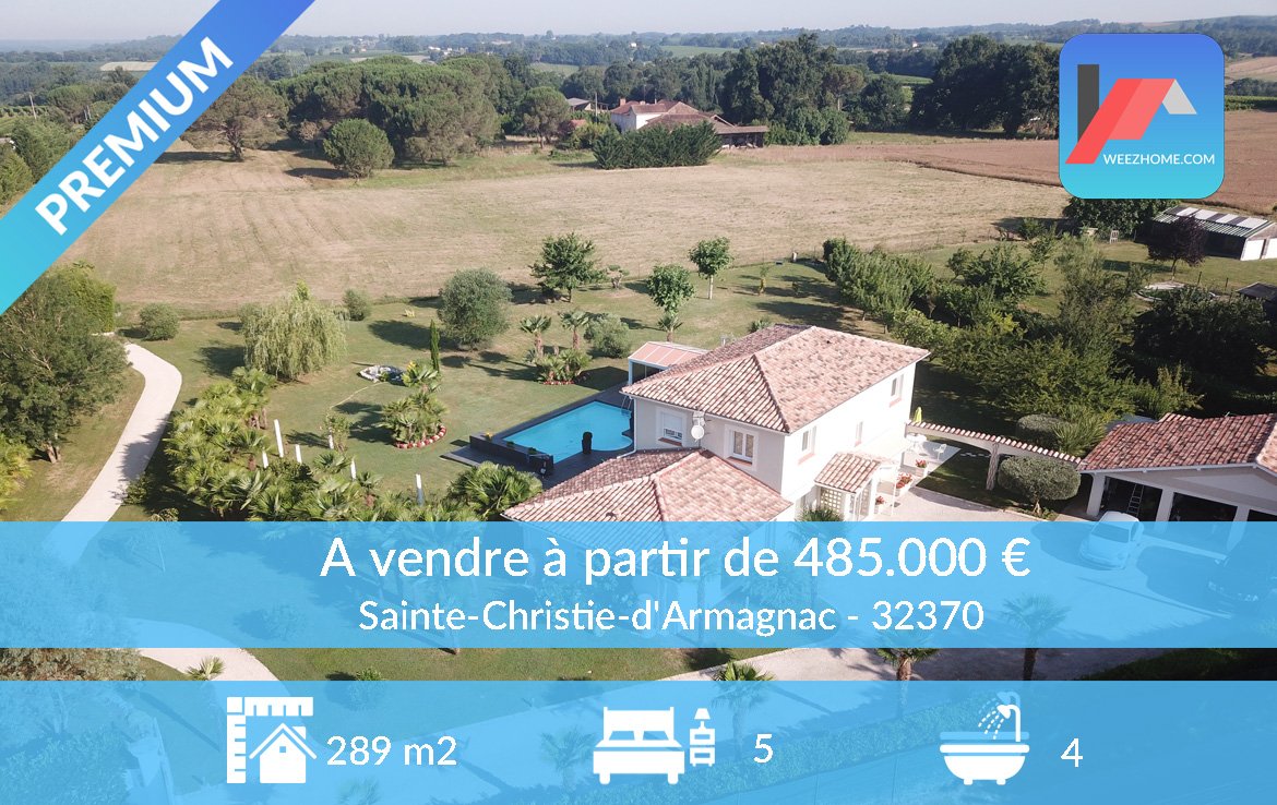 Superbe villa contemporaine dans le Gers - Ste Christie d'Armagnac 32370 <a href="/Weezhome/">Weezhome</a> #immobiliersudouest #bellesdemeures #particuliersaparticuliers 
weezho.me/SteChristie32