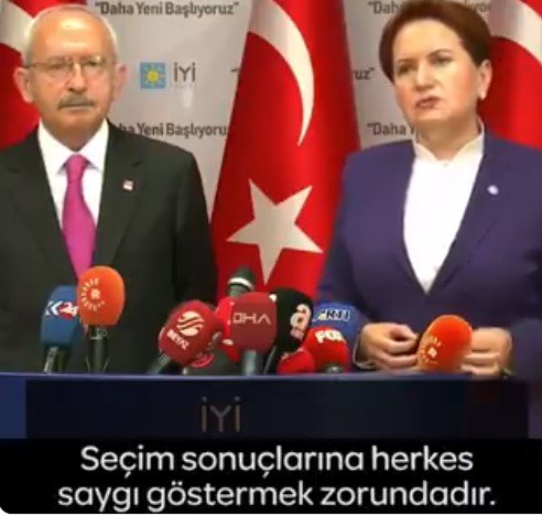 Meral Akşener: Sayın <a href="/ekrem_imamoglu/">Ekrem İmamoğlu</a>, İstanbul seçimlerini kazanmıştır. 
Bunu beğenmemek kimsenin haddi değildir. 
#artıkyeter #sedatpeker #SonuçYüzde100MAZBATA