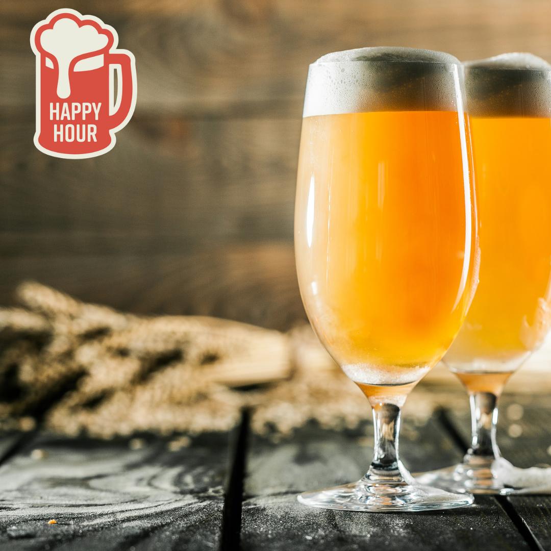 Join us for $5 drafts, $6 wine, $2 off apps, and more! Happy Hour has never been better. We are doing a Happy Hour from 4-6 PM, every Monday through Friday! See you there.