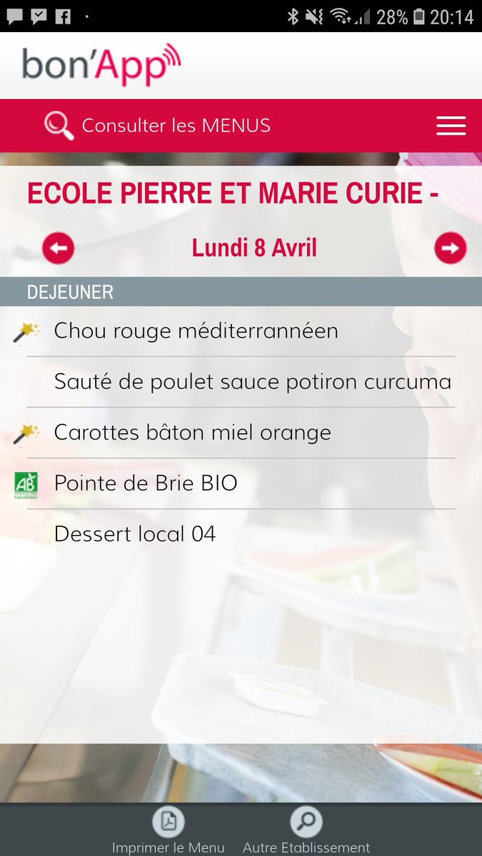 ape_pmc's tweet image. A la cantine, cette semaine @ecolepmc ..... belle semaine à tous.
