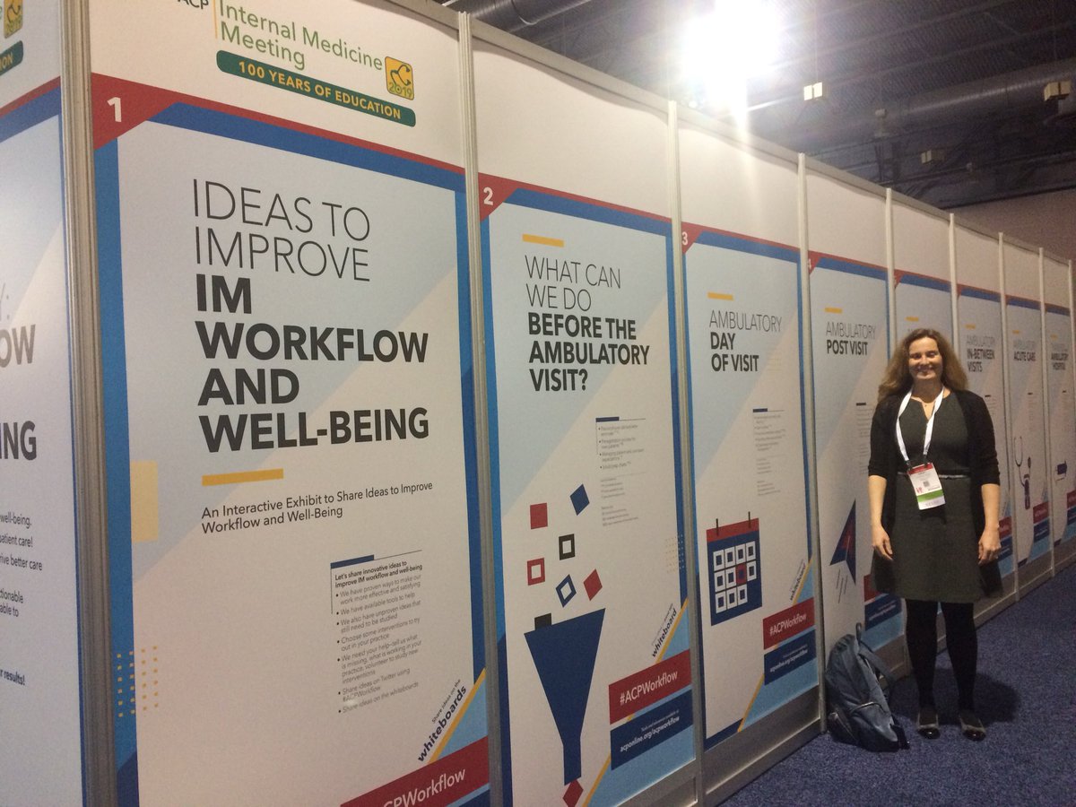 TSalamMD's tweet photo. Make sure to visit the #ACPWorkflow exhibit at #IM2019! Kudos to @csdaisysmith and team and our ACP contributors https://t.co/VofGLz9jb4