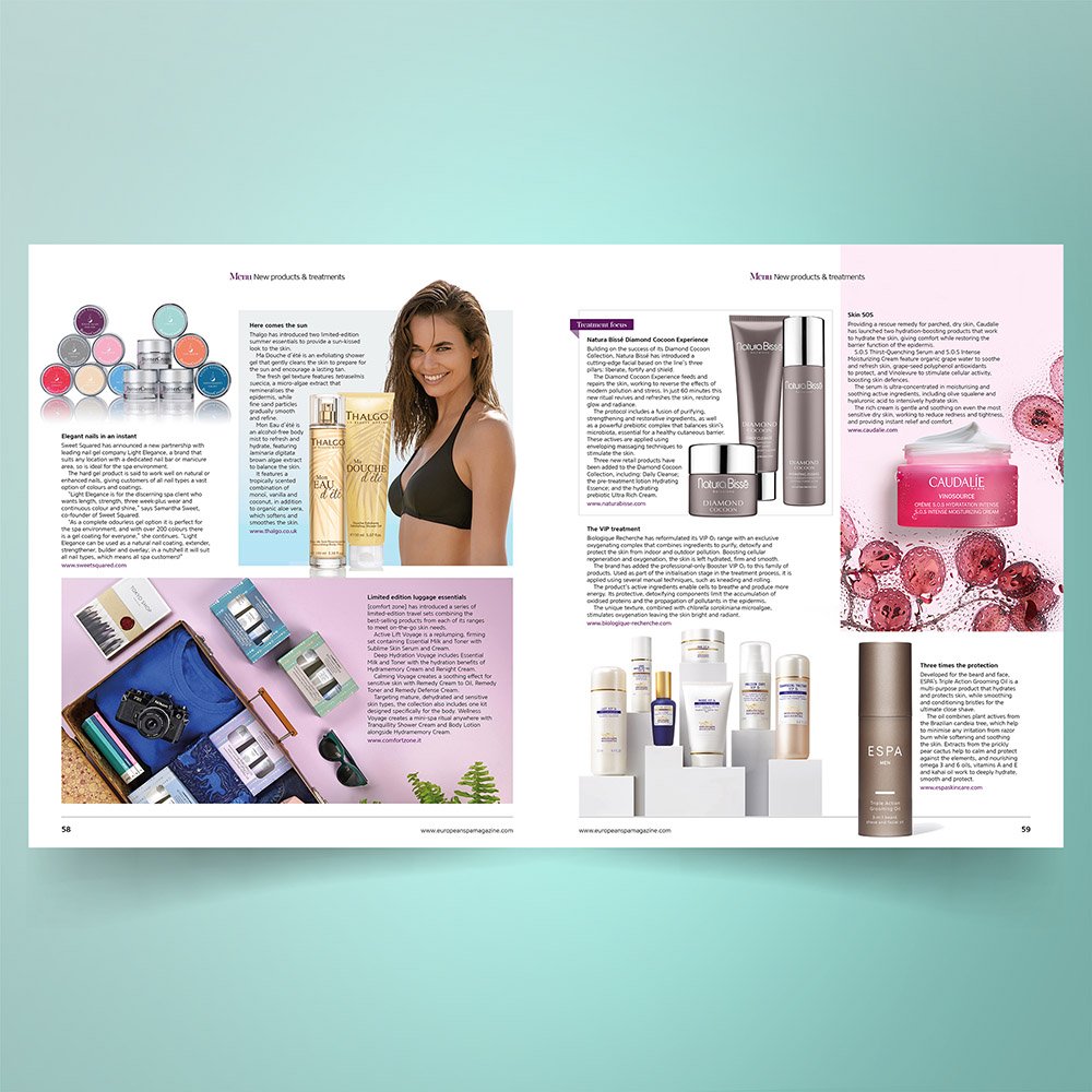 bskydstudio's tweet photo. #Editorialdesign by @bskydstudio the latest issue of @eurospamag is out featuring the latest #spa news, views &amp; #beautyproducts from the #spa &amp; #wellness industry #spatreatments #spatherapies #sparetreats #artdirection #magazinedesign #magazinecover #magazinedesigner #creative https://t.co/fvHmmeyTZd