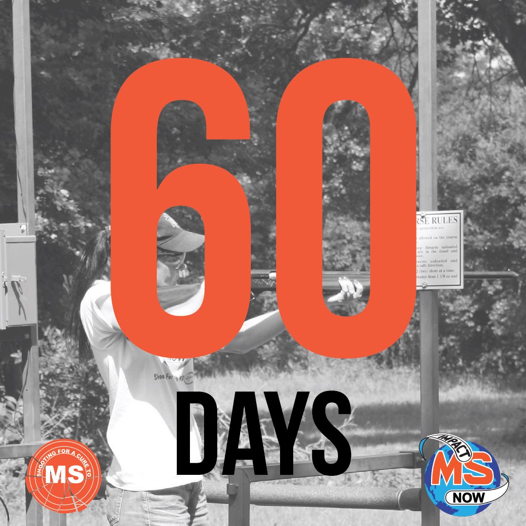 impactmsnow's tweet photo. We are 60 days away from our 5th annual Shooting for a Cure to MS! Remember to register your team and purchase raffle tickets for our Beretta Shotgun and Smith &amp; Wesson Handgun at https://t.co/0nyDJIjESV! #impactmsnow #shootforacure https://t.co/E5TGZJxtoy