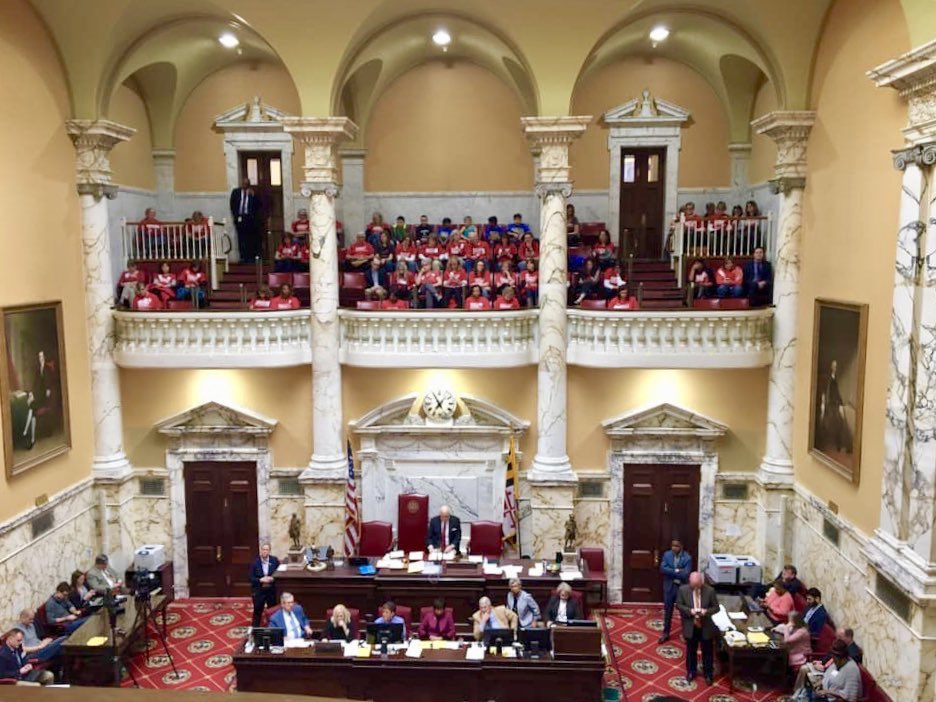 shannonrwatts's tweet photo. Meanwhile in Maryland, a lawmaker opposed to extending background checks to long guns is making paper airplanes while the bill is being discussed today. But don’t worry, @MomsDemand volunteers are there and paying attention. #MDGA19 #MDPolitics https://t.co/O5jrSyXbMN