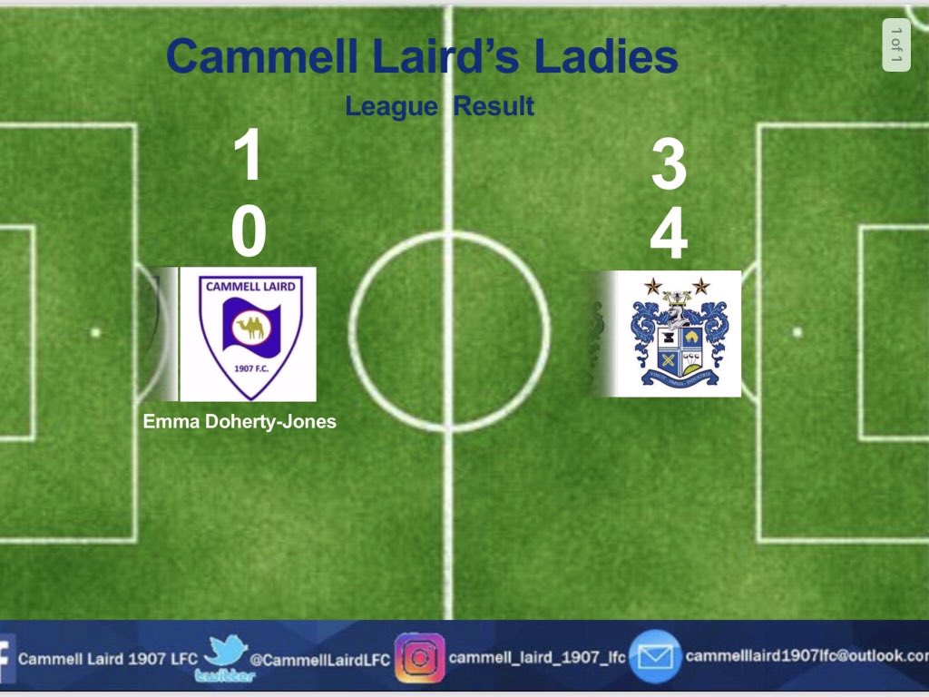 CammellLairdLFC's tweet photo. Sunday was a double header and a disappointing double header it was! 
Although we gave it everything we didn’t gain any points and Bury took all 6. We will continue to fight and see the season until the end and next season we will come back stronger! 💪🏻 https://t.co/1XdHx74Byg
